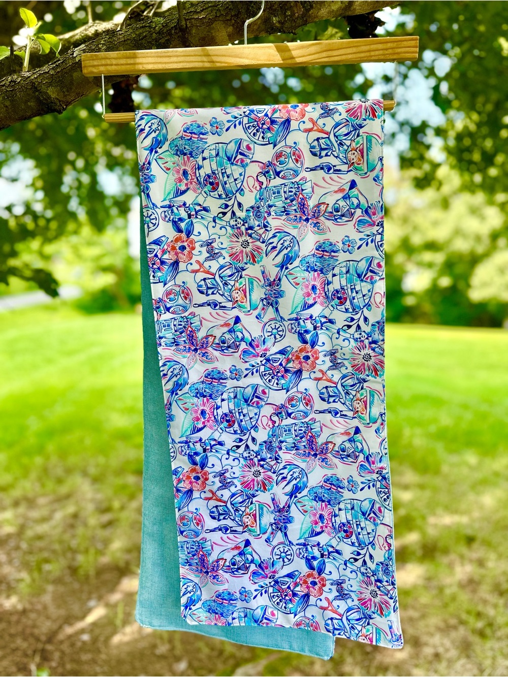 New Custom Made Lilly Pulitzer x Star Wars Inspired Table Runner